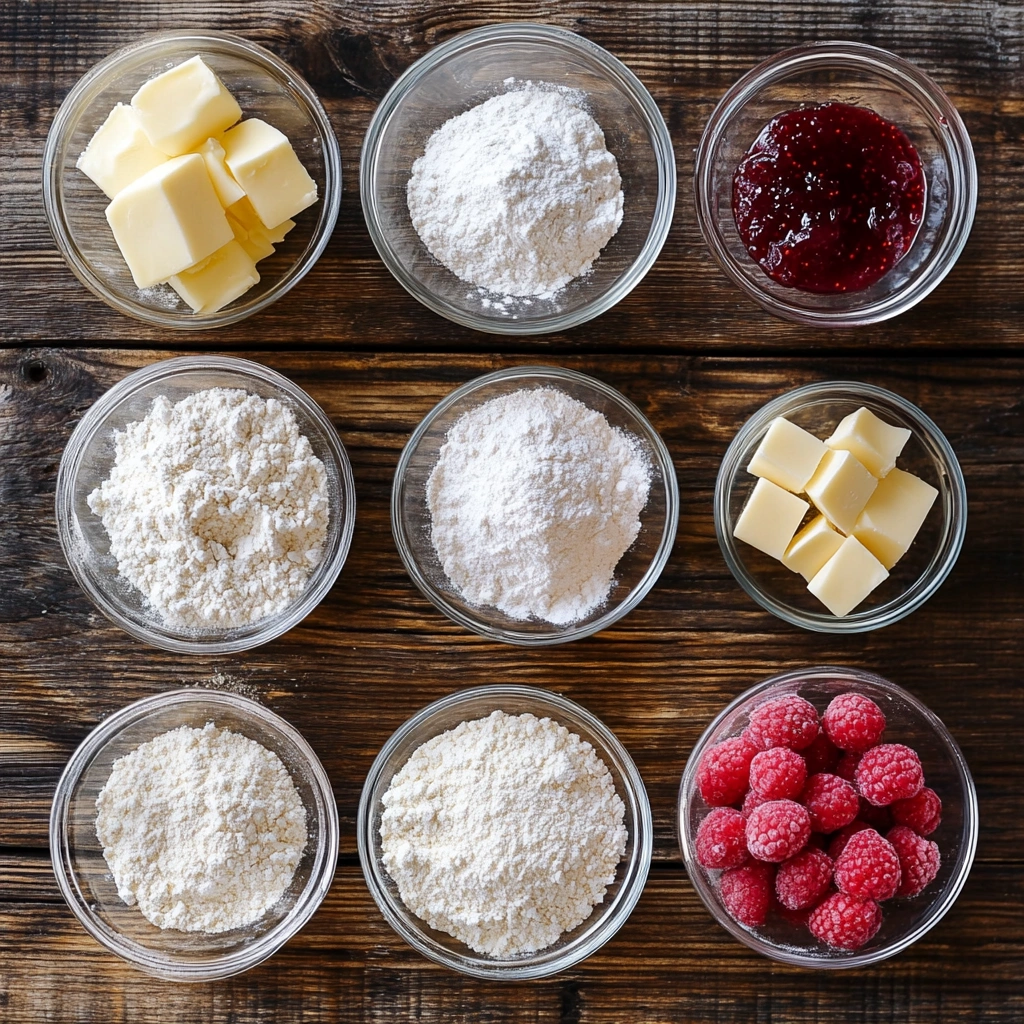 Raspberry-Filled Shortbread Cookies