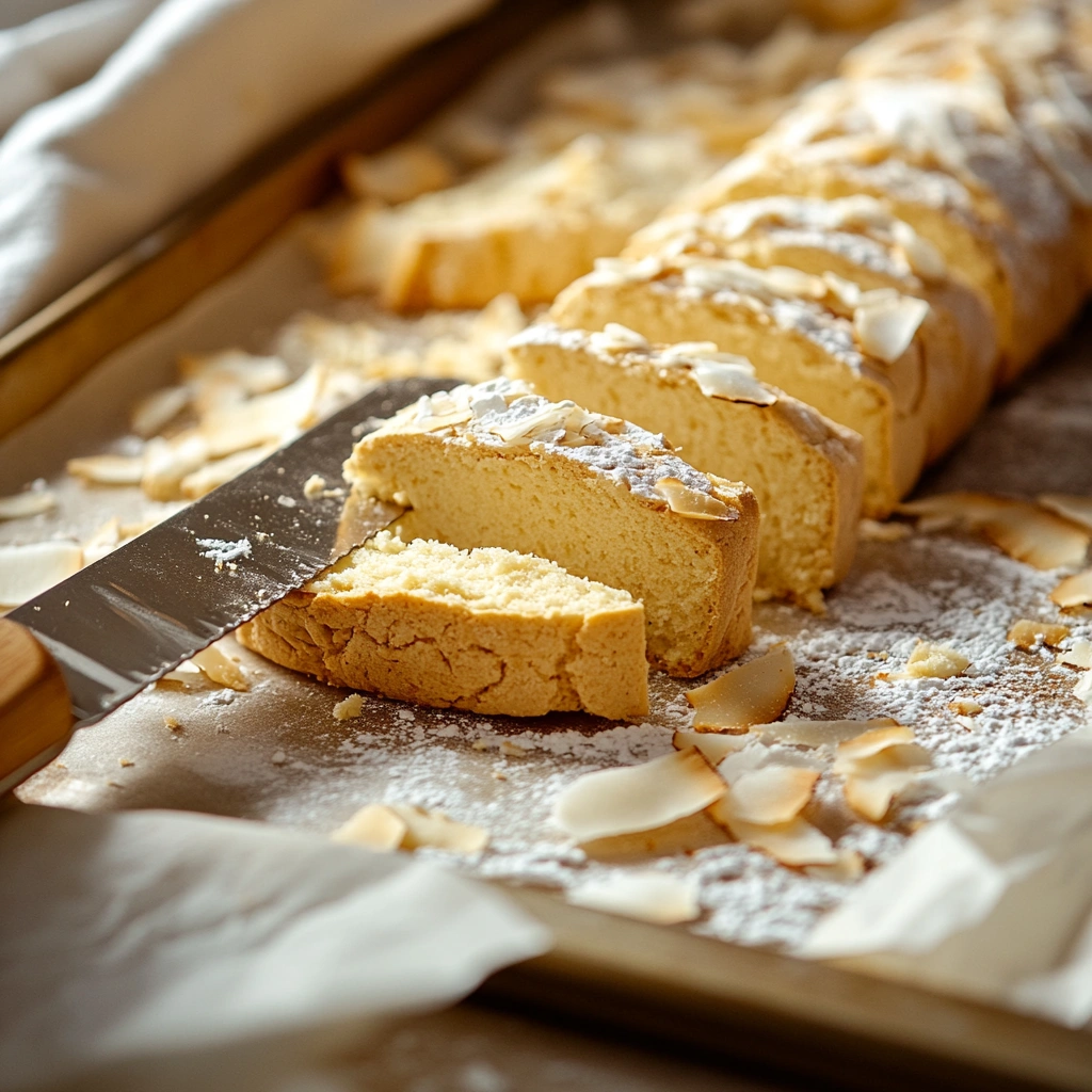 Crispy Coconut Biscotti