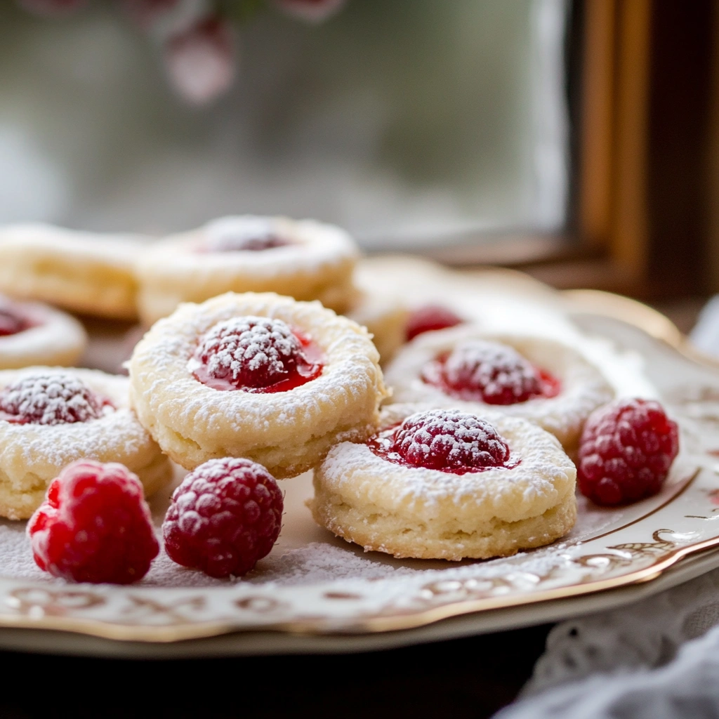 Raspberry-Filled Shortbread Cookies