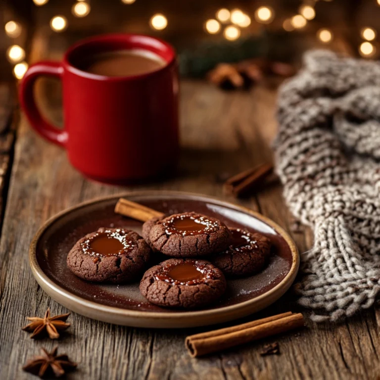 Soft Caramel Chocolate Cookies