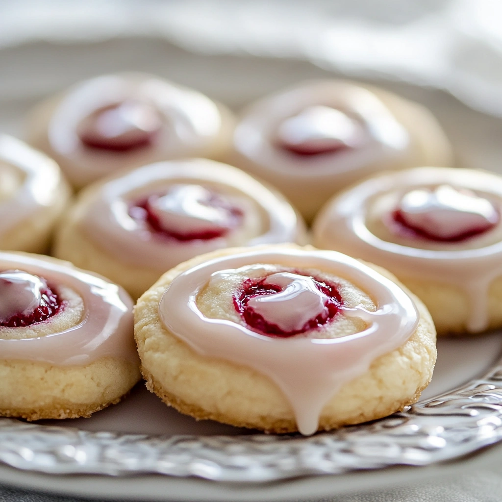 Raspberry-Filled Shortbread Cookies