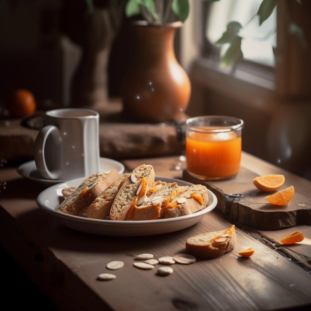 Almond Biscotti with Orange Zest